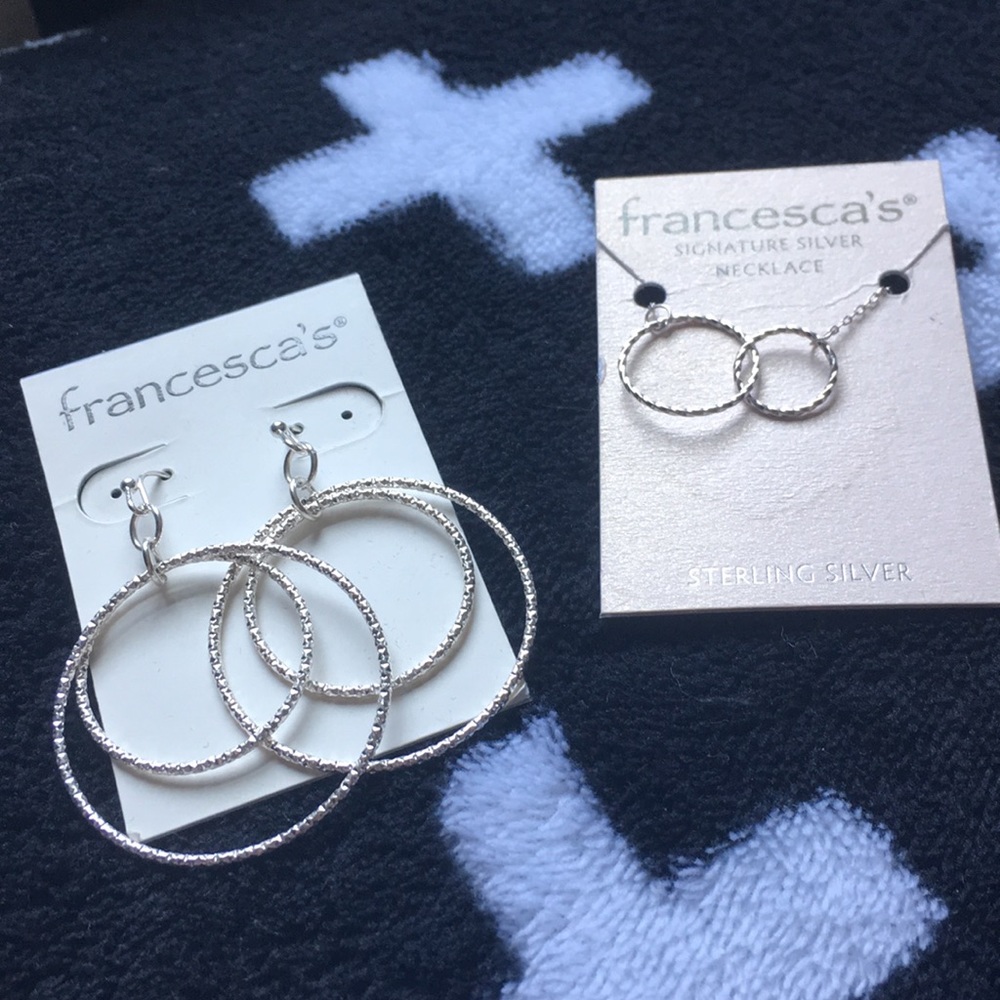 Francesca’s Silver Circles Set